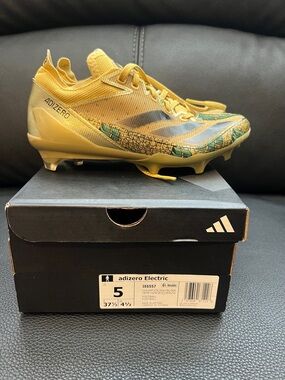 Adidas x Disney ADIZERO ELECTRIC SCROOGE MCDUCK Gold and Green football 🏈 Cleats